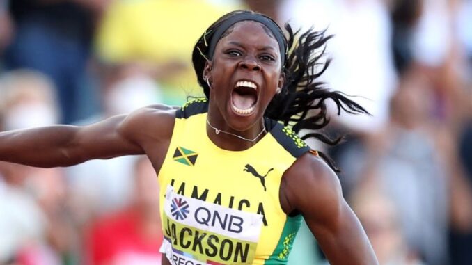 Shericka Jackson Destroys 200m CHAMPIONSHIP RECORD to win World Title!