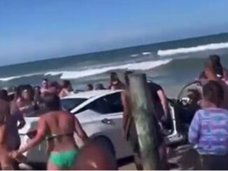 Multiple People Injured After Person Drives Through Crowd and Into Water at Daytona Beach!